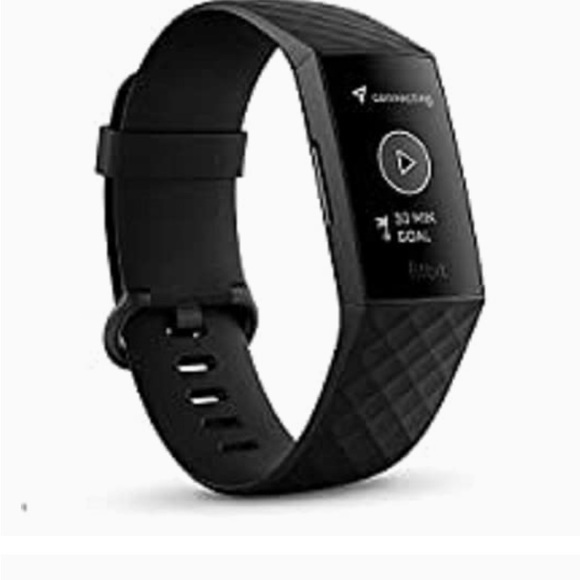 Like New, Fitbit Charge 4, black face with black band, with charger & manual